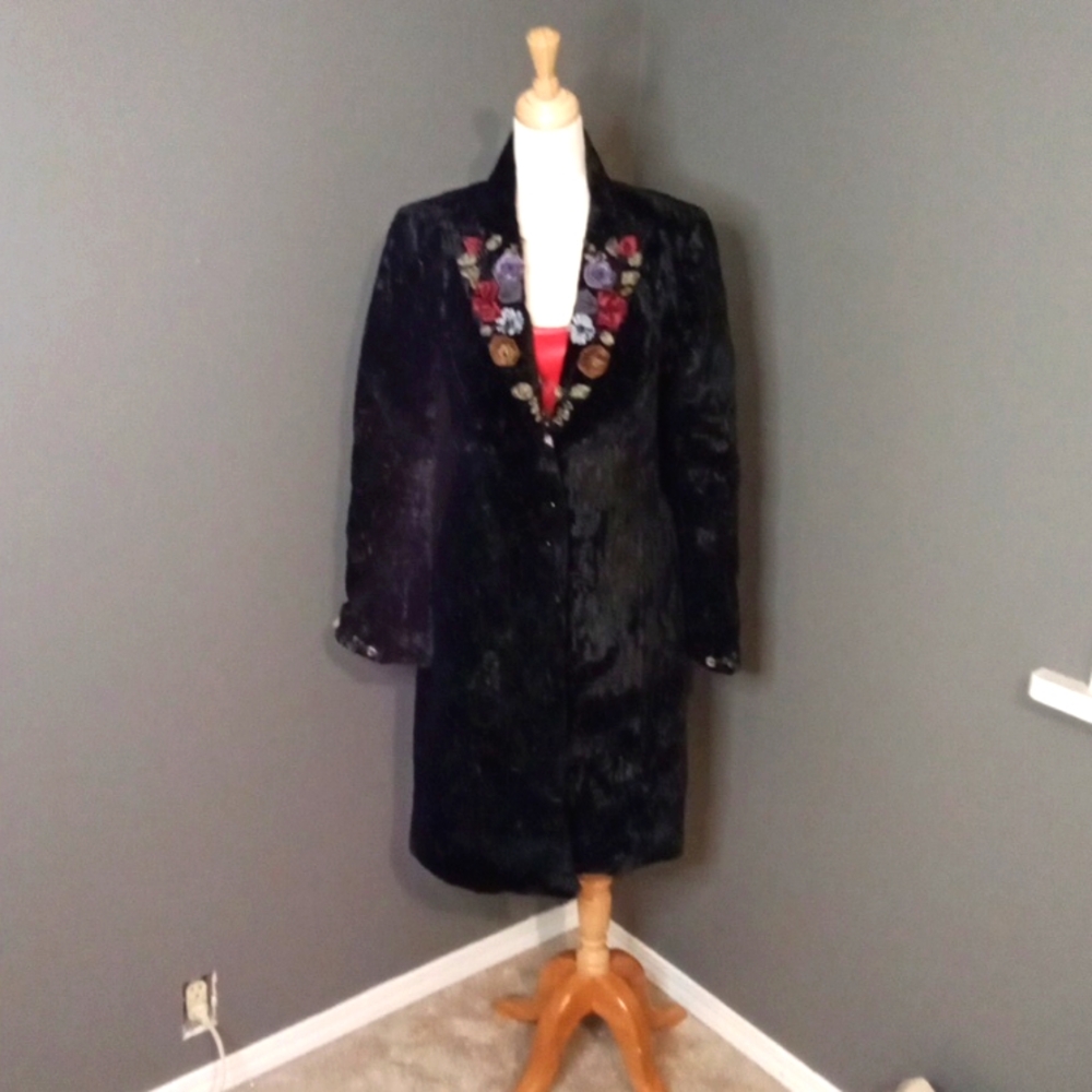 VINTAGE Katharyn Dianos Velvet Coat M